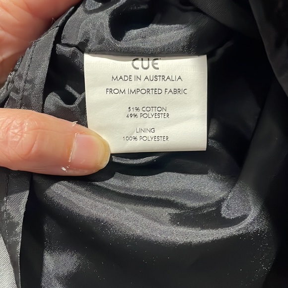 CUE High Waisted Ruffle Metal Grey & Black Skirt - AU8 - Picture 8 of 8